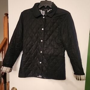 Burberry London Black Diamond Quilted Jacket